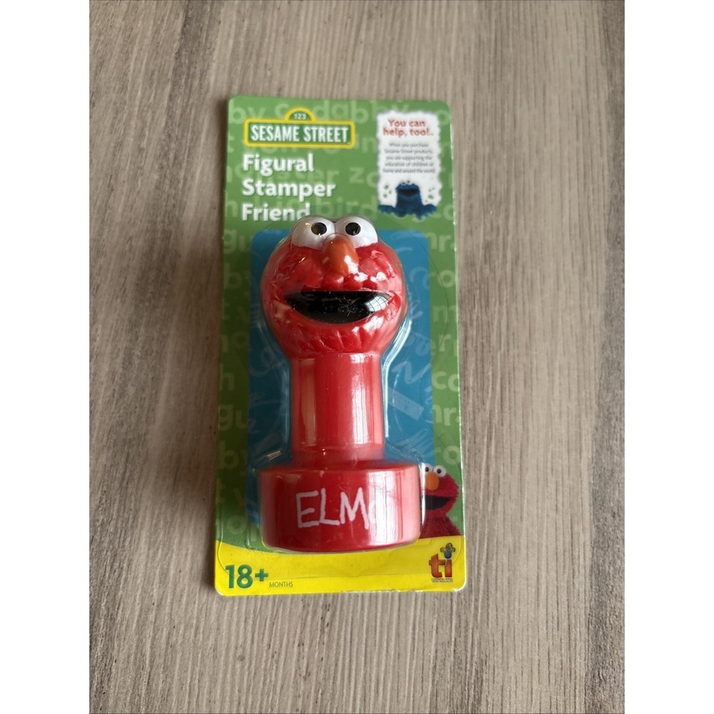 New 2009 Sesame‎ Street Elmo Figure Stamper Toy Island